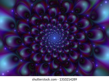 Abstract art, colorful kaleidoscope. Vector graphic background.