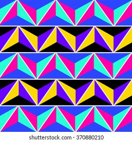 Abstract art. Colorful lines and triangles. Vector graphic eps10 background.