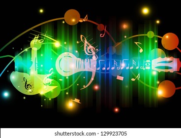 abstract art colorful music background