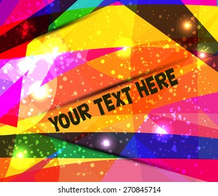 abstract art colors geometry background for your text or presentation.