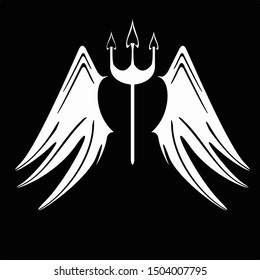 Abstract art with a combination of forms that are put together and formed an emblem