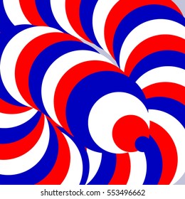 Abstract art composition with random colorful circles