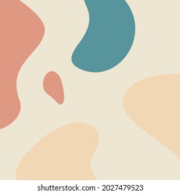 Abstrakte Kunst, zeitgenössischer Hintergrund, Vektorgrafik. Minimal bemalte Abbildung in Gelb 1. Design für Wanddekoration, Tapeten, Decken, Postkarten, Broschüre