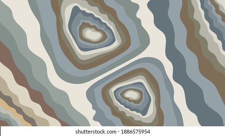 abstract art contour and fluid marble texture illustration vector