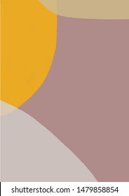 Abstract art. Creative background. Colorful shapes and textures. Freehand contemporary composition