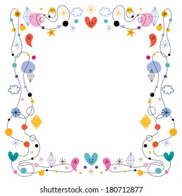 abstract art cute frame