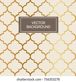 Abstract art deco design pattern background with golden lines