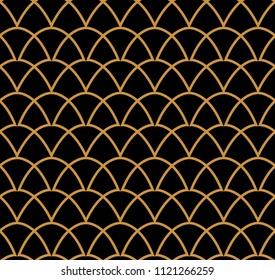 Abstract Art Deco Geometric Pattern. Vector Seamless Background.