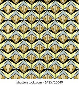 Abstract art deco modern tiles pattern. Vector illustration