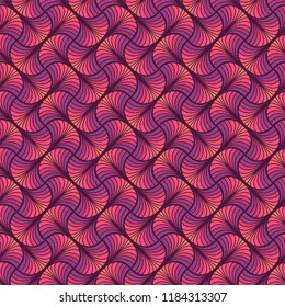Abstract Art Deco Seamless Background. Geometric Fish Scale Pattern.