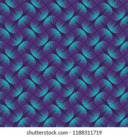 Abstract Art Deco Seamless Background. Geometric Fish Scale Pattern.