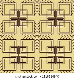 Abstract Art Deco Seamless Pattern Background. Geometric decorative texture.