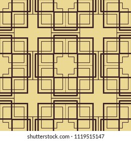 Abstract Art Deco Seamless Pattern Background. Geometric decorative texture.