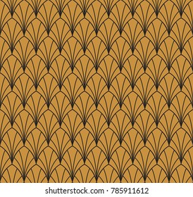Abstract Art Deco Seamless Pattern Background. Geometric decorative texture.