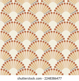 Resumen Estrellas Art Deco Patrón geométrico decorativo Patrón retro a la moda Colores de moda Mínimo Diseño de Pared Hogar Fondo Perfecto para la impresión de tela de alamante o envolver papel Tones Pastel Marrón