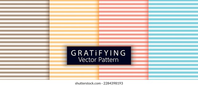 Abstrakter Art-Déco-Stil nahtlose Muster-Design-Set