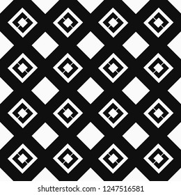 Abstract Art Deco Tiles Seamless Vector Pattern. Geometric texture. Repeating background.