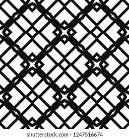 Abstract Art Deco Tiles Seamless Vector Pattern. Geometric texture. Repeating background.
