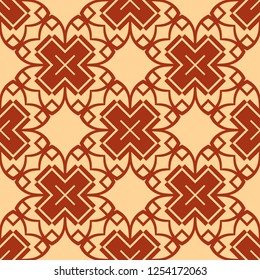 Abstract Art Deco Tiles Seamless Vector Pattern. Geometric texture. Repeating background.