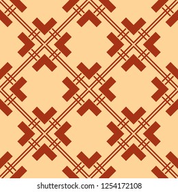 Abstract Art Deco Tiles Seamless Vector Pattern. Geometric texture. Repeating background.