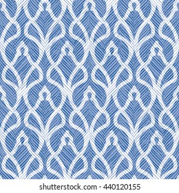 Abstract art deco trellis pattern seamless background tile