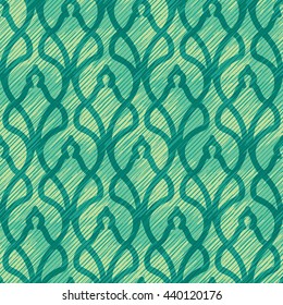 Abstract art deco trellis pattern seamless background tile