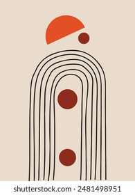 Abstract art for decoration and collection, printable and easy to edit	