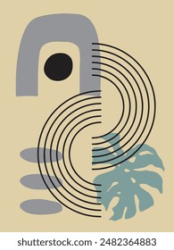 Arte Abstractas para decoración y colección, imprimible y fácil de editar	