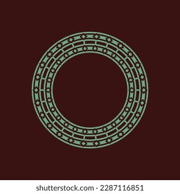 abstract art decorative circle ornamental pattern frame