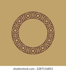 abstract art decorative circle ornamental pattern frame
