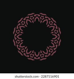 abstract art decorative circle ornamental pattern frame