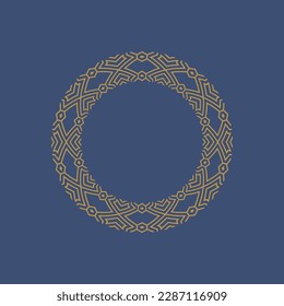 abstract art decorative circle ornamental pattern frame