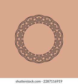 abstract art decorative circle ornamental pattern frame
