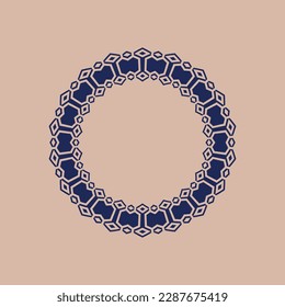 abstract art decorative circle ornamental pattern frame