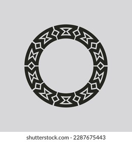abstract art decorative circle ornamental pattern frame