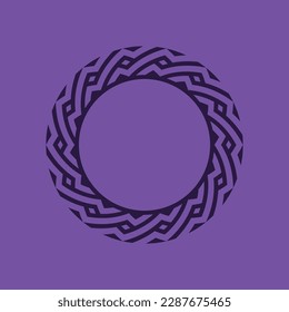 abstract art decorative circle ornamental pattern frame
