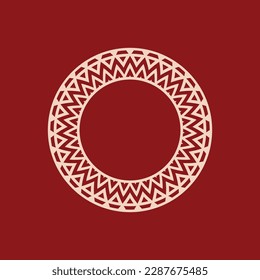 abstract art decorative circle ornamental pattern frame