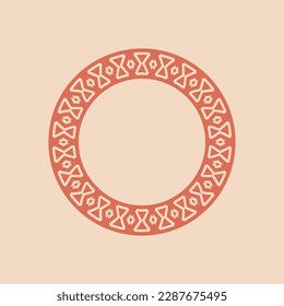 abstract art decorative circle ornamental pattern frame