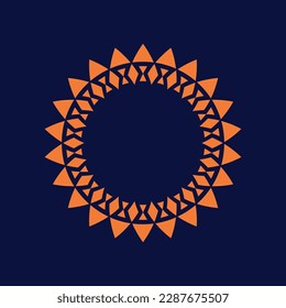 abstract art decorative circle ornamental pattern frame