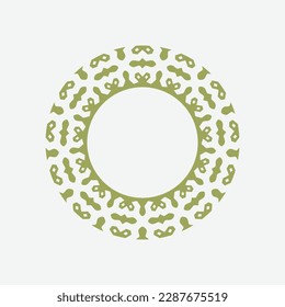 abstract art decorative circle ornamental pattern frame