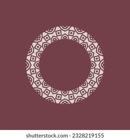 abstract art decorative circle ornamental pattern frame