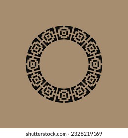 abstract art decorative circle ornamental pattern frame