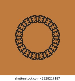 abstract art decorative circle ornamental pattern frame