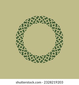 abstract art decorative circle ornamental pattern frame