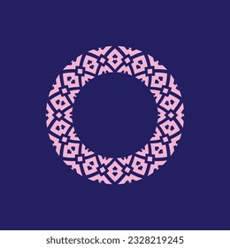 abstract art decorative circle ornamental pattern frame