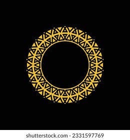 abstract art decorative circle ornamental pattern frame
