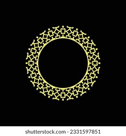 abstract art decorative circle ornamental pattern frame