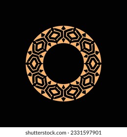 abstract art decorative circle ornamental pattern frame