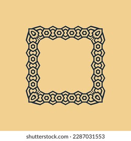 abstract art decorative square ornamental pattern frame