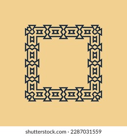 abstract art decorative square ornamental pattern frame